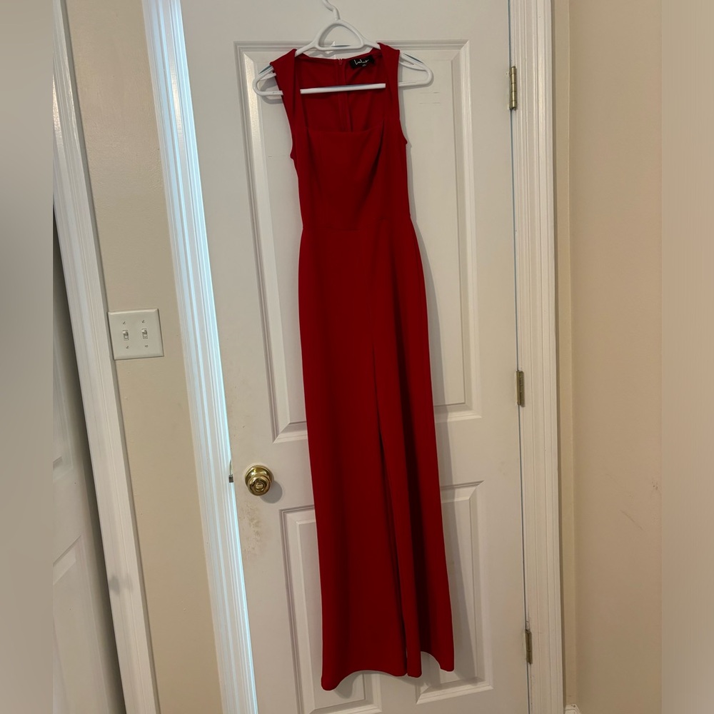 Red jumpsuit
